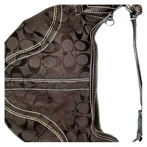 Coach signature fabric purse